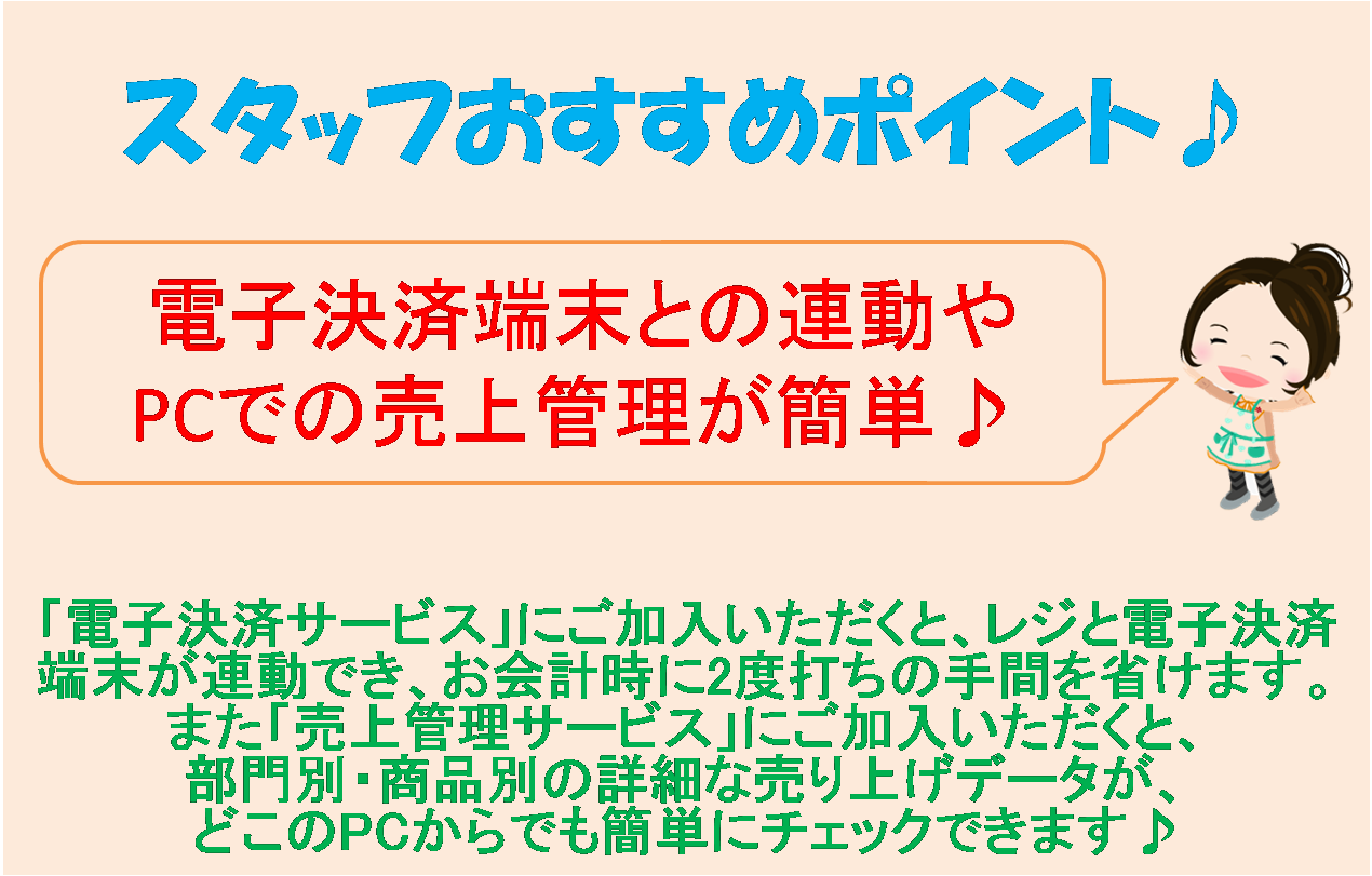 レジスター　カシオ　TE-5500-30M　ホワイト (安心設定済プラン)　ロール紙５巻サービス - 1