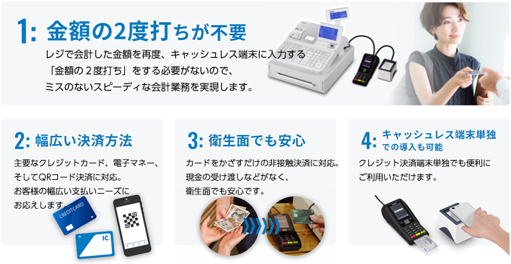 カシオ SR-S4000 新製品！ Bluetoothでスマホと連動！軽減税率対応レジスター